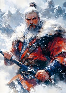 Warrior in Snowy Mountains