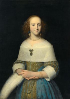 Portrait of a Woman in Blue