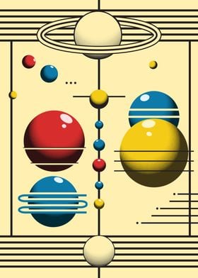 Bauhaus Planetary Poster