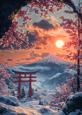 Mount Fuji Sunset