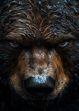 Close-up Bear Portrait