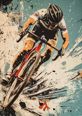 Cyclist in Motion