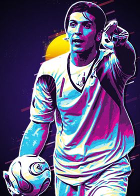 Gianluigi Buffon Retro Art