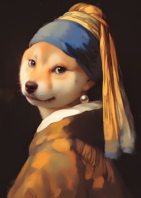 Dog with a Pearl Earring