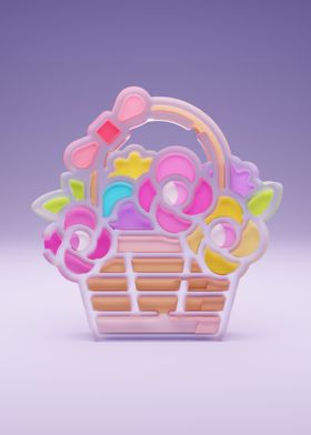 Floral Basket Icon