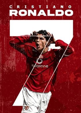 Cristiano Ronaldo Manchester United Poster