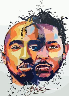 Tupac and kendrick lamar