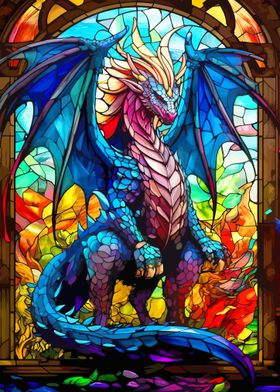 Stained Glass Dragon