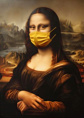 Mona Lisa with Mask