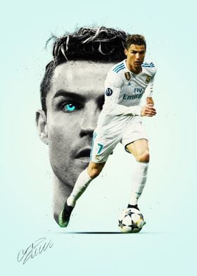 Cristiano Ronaldo Football Art