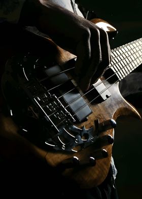 Bass Guitar Close-Up