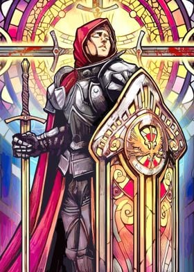 Knight in Stained Glass