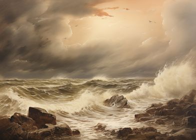 Stormy Seascape art