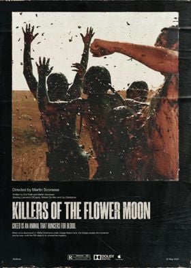 Killers of the Flower Moon Poster