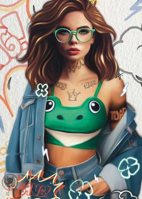 Byana Frog Queen Illustration