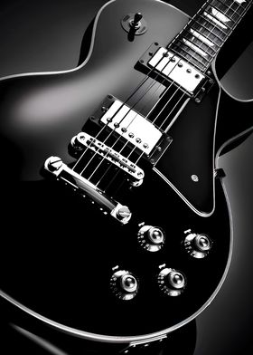 Black Electric Guitar