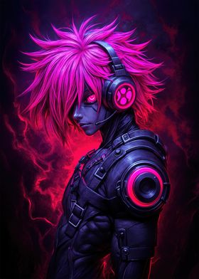 Cyberpunk Anime Character