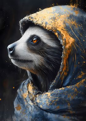 Raccoon in a Hood Animal