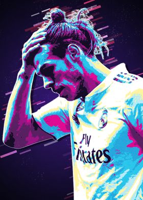 Gareth Bale Retro Art