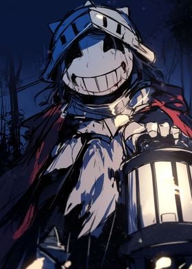 Smiling Knight with Lantern