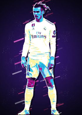 Gareth Bale Retro Art