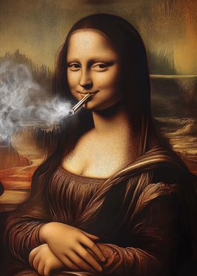 Mona Lisa Smoking