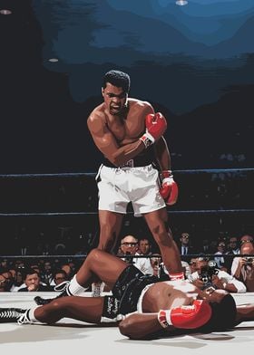 Muhammad Ali Knockout Poster