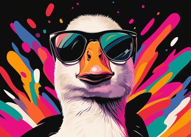 Cool Goose in Sunglasses