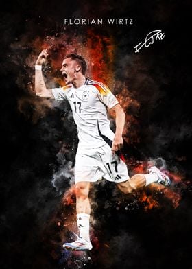 Florian Wirtz Soccer Art