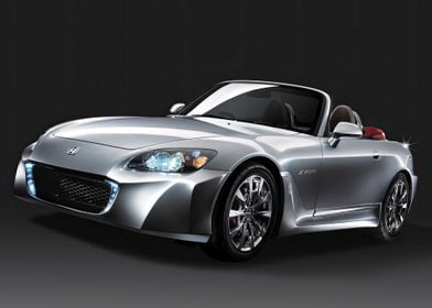 Silver Honda S2000 Convertible