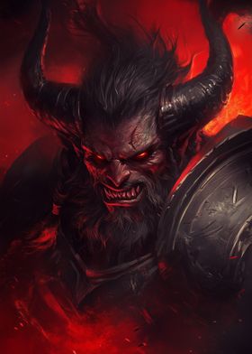 Demon Warrior Portrait