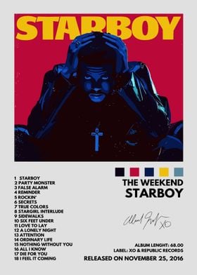 The Weeknd Starboy Album Cover