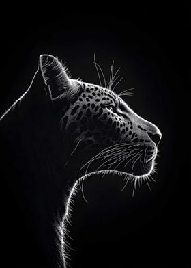 Animal White Leopard Fan Art