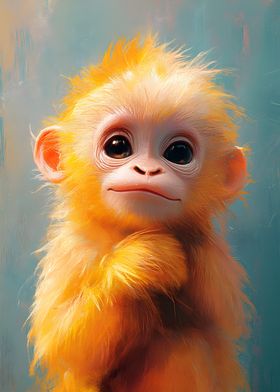 Cute Monkey Portrait