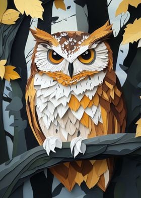 Paper Owl Art