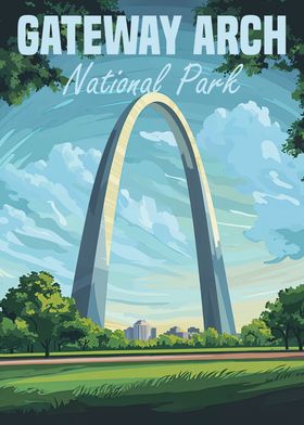 Gateway Arch National Park Poster