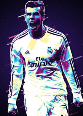 Gareth Bale Retro Art