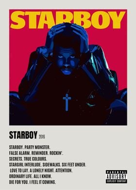 The Weeknd Starboy Album Cover