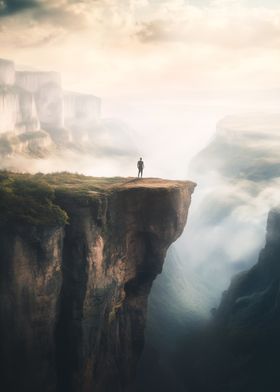 Man on Clifftop