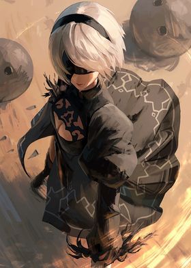 2B Nier Automata Artwork