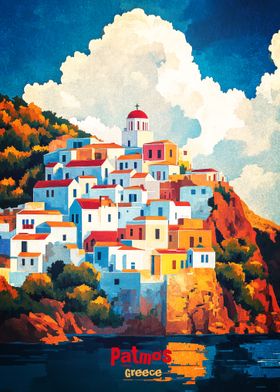 Patmos Art Poster