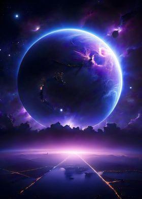 Purple Planet Landscape