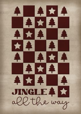 Christmas Jingle Checkerboard