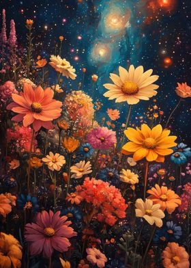 Cosmic Flower Field