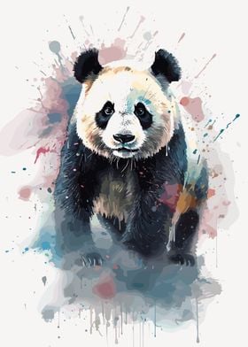 Watercolor Panda