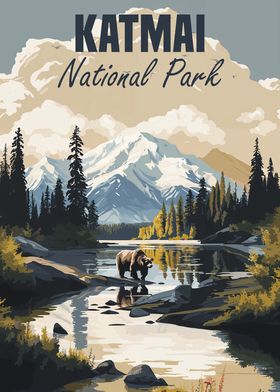 Katmai National Park Poster