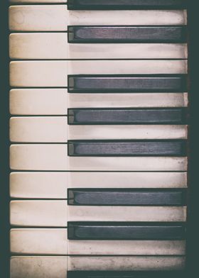 Vintage Piano Keys