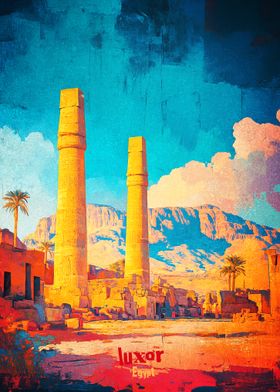 Luxor Art Poster