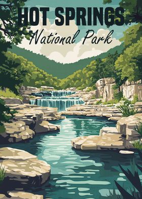 Hot Springs National Park Poster