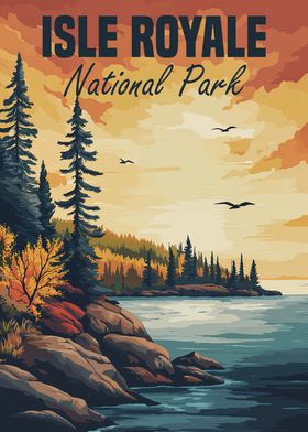 Isle Royale National Park Poster